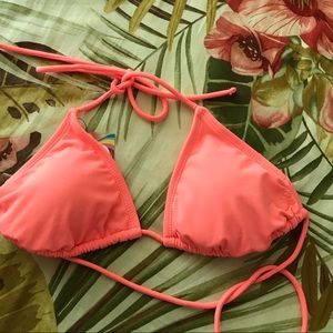 NWT Coral bikini top!